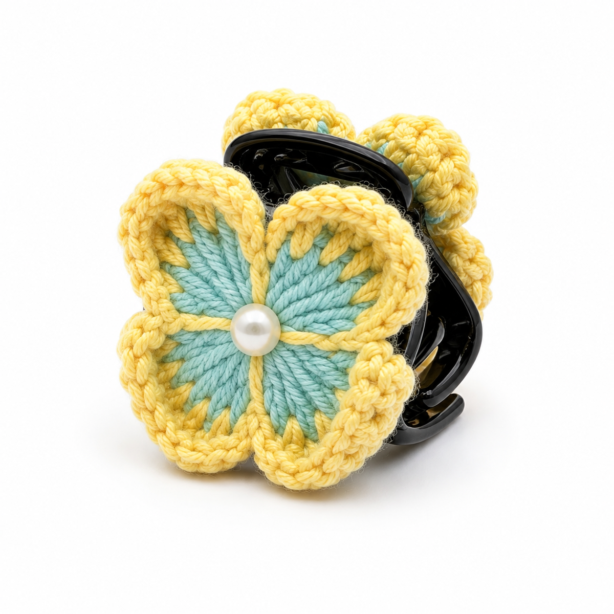 Sunshine Bloom Crochet Hair Clip