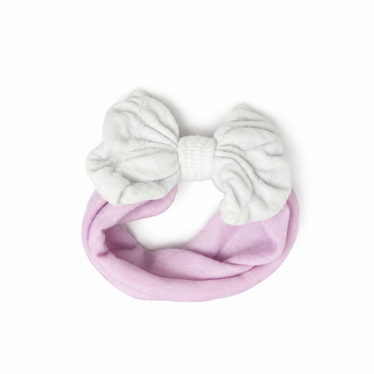 Blush-Ivory Bow Headbands