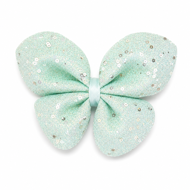 Sparkle Sequin Bow Hair Clips